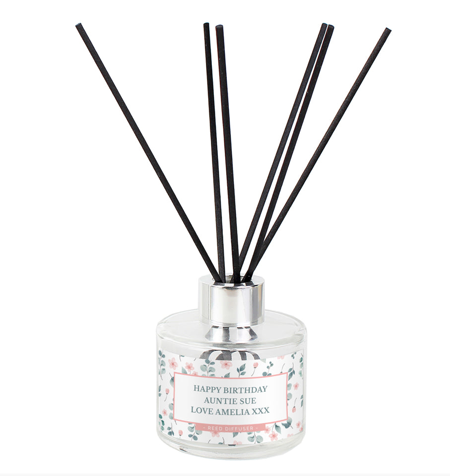 Personalised Floral Reed Diffuser