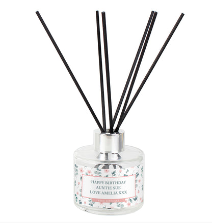 Personalised Floral Reed Diffuser