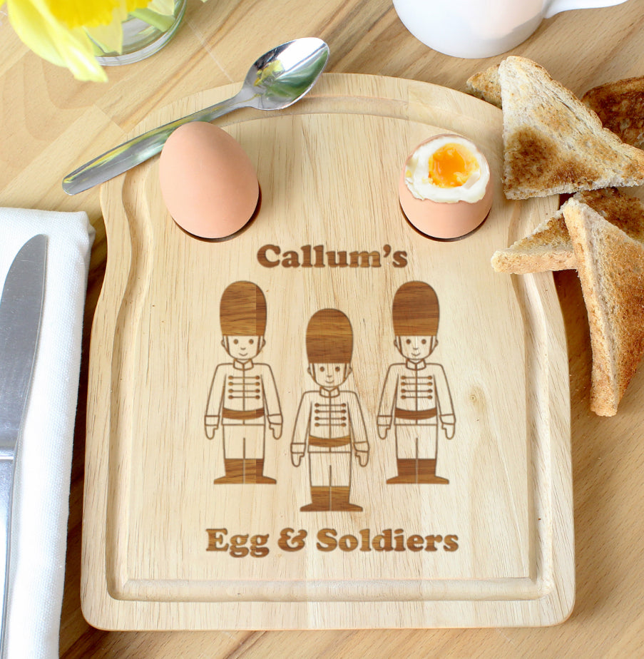 Personalised Soldiers Egg & Toast Board