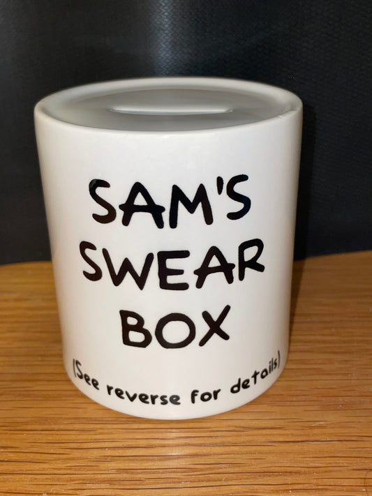 Personalised Swear Jar Money Box