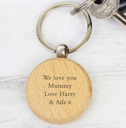 Personalised Wooden Keyring