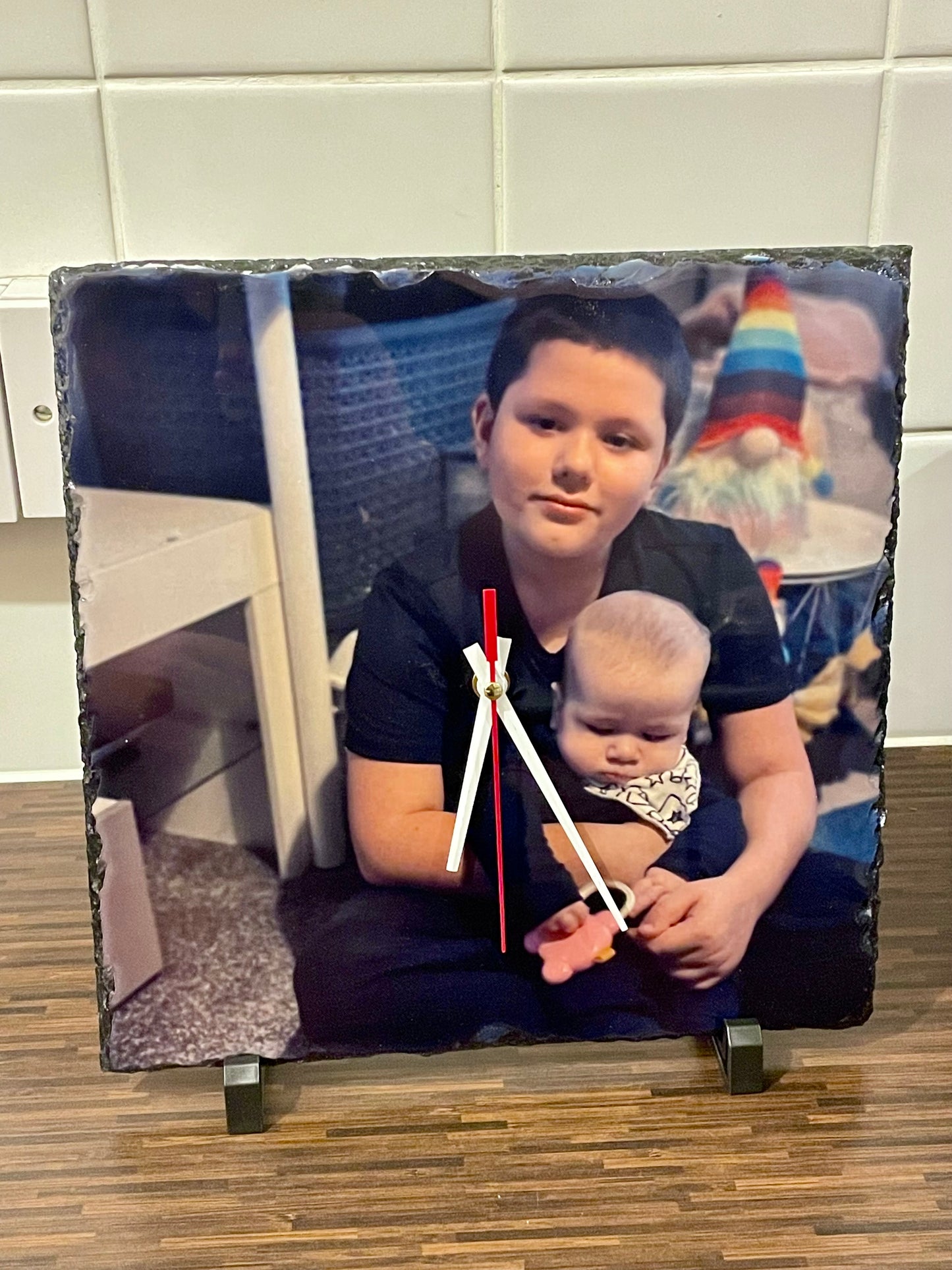 Photo Slate Clock