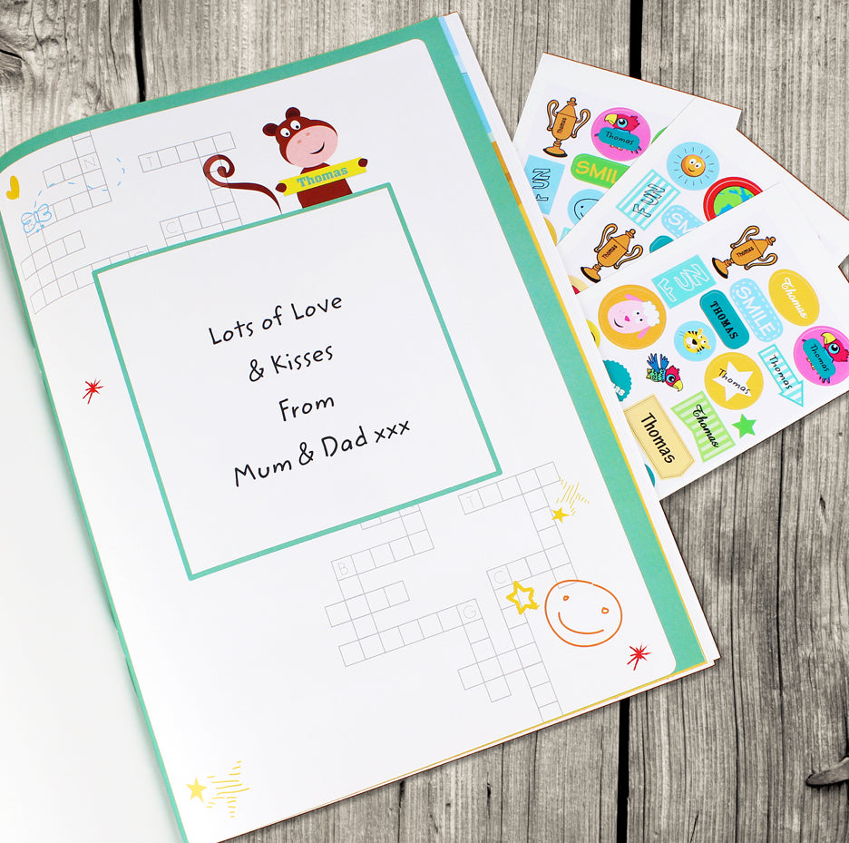 Personalised Activity Book with Stickers