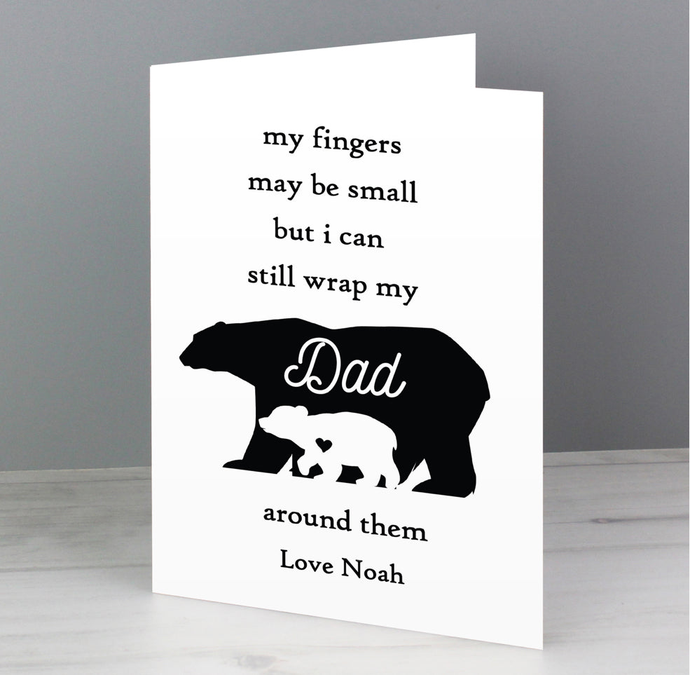 Personalised Fingers may be small Card