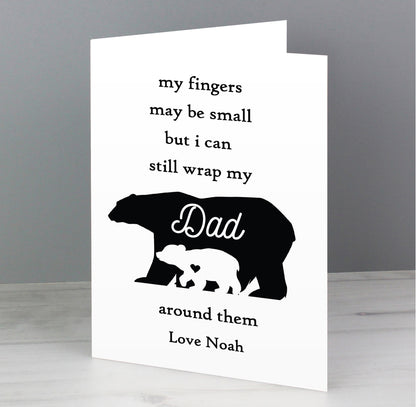 Personalised Fingers may be small Card