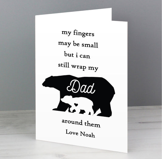 Personalised Fingers may be small Card