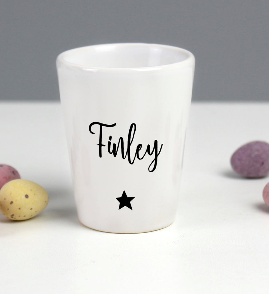 Personalised Star Name Only Egg Cup