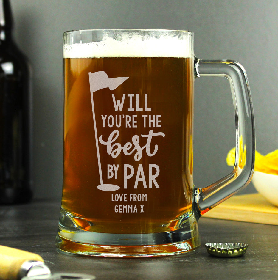 Personalised Best By Par Tankard