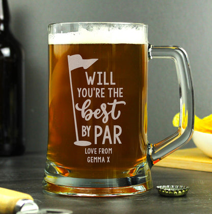 Personalised Best By Par Tankard