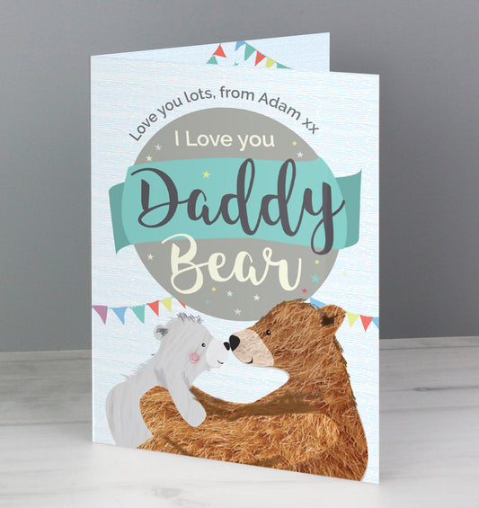 Personalised Daddy Bear Card
