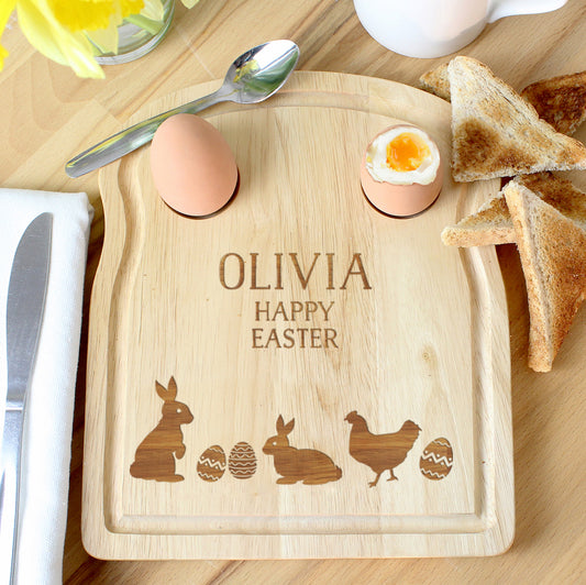 Personalised Spring Egg & Toast Board