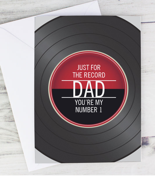 Personalised Vintage Record Card