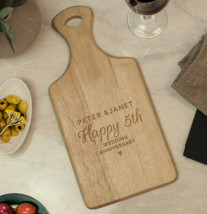 Personalised Wedding Wooden Paddle Board