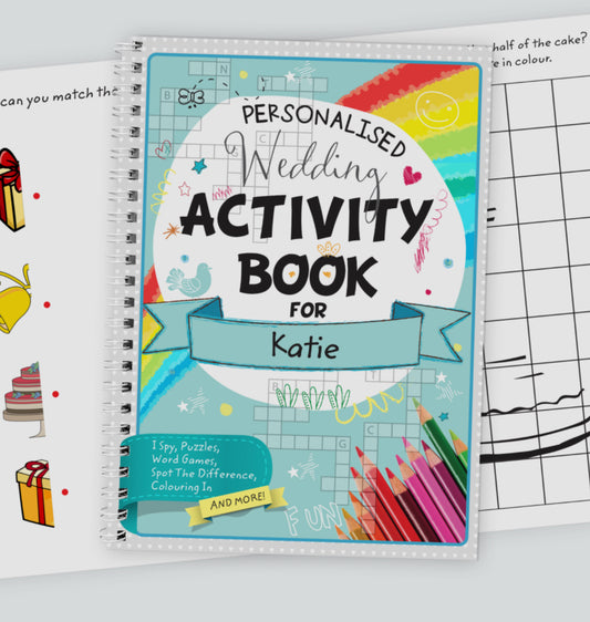 Personalised A5 Wedding Activity & Colouring Book