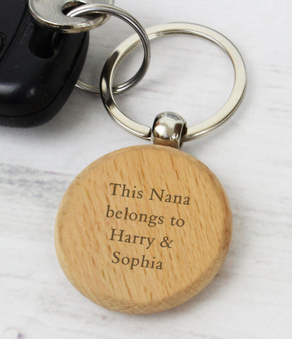 Personalised Wooden Keyring