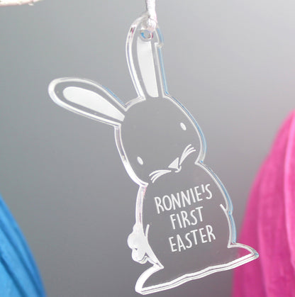 Personalised Acrylic Easter Bunny Decoration