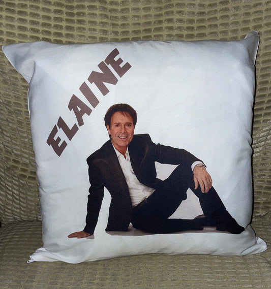 Personalised Cliff Richard Cushion