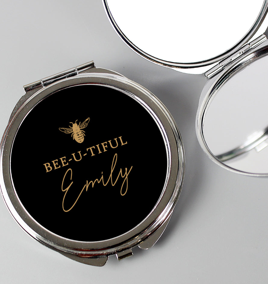 Personalised Bee-u-tiful Compact Mirror