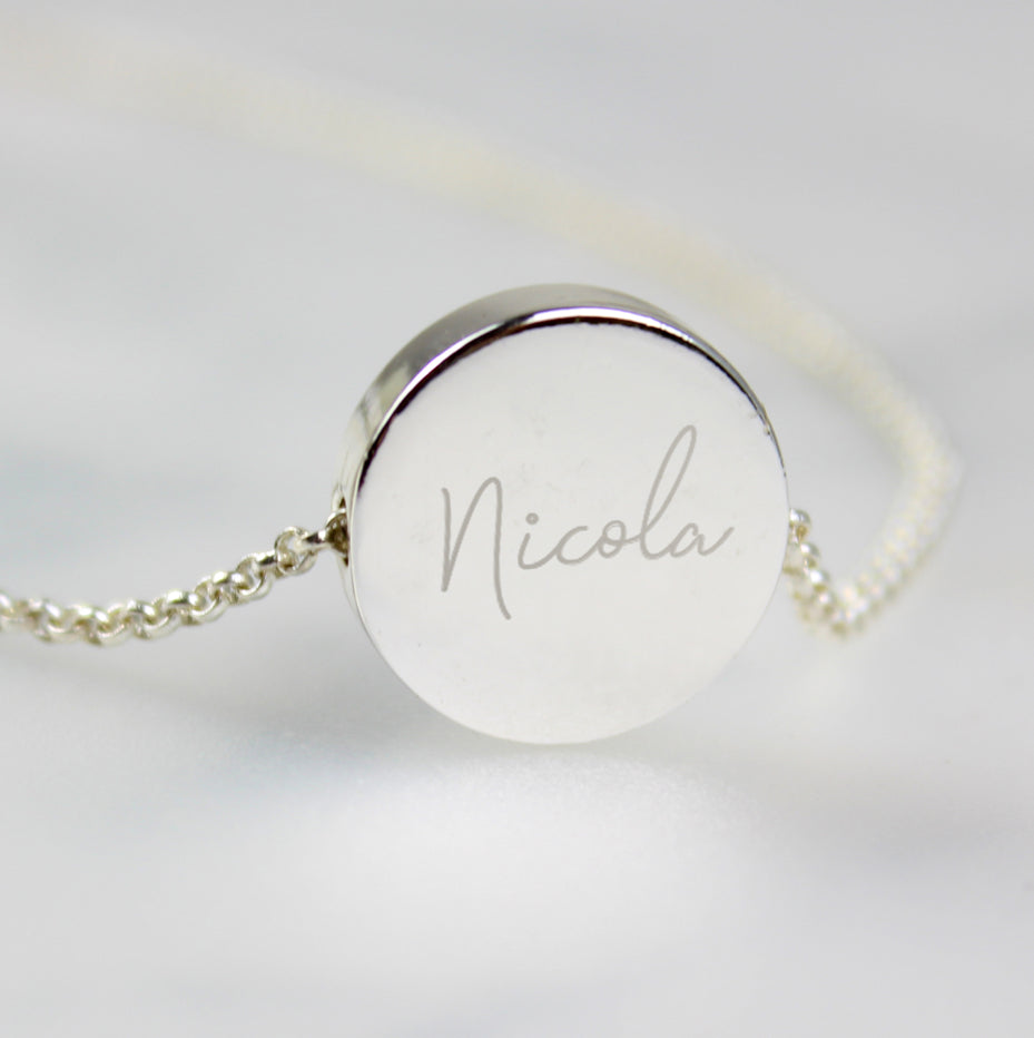 Personalised Graduation Sentiment Silver Tone Necklace and Box