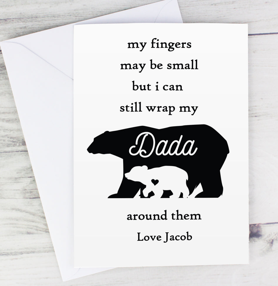 Personalised Fingers may be small Card