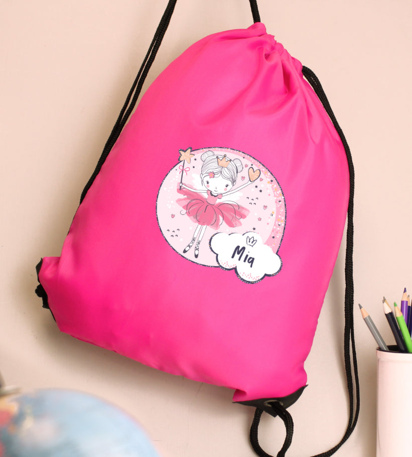 Personalised Fairy Pink Kit Bag