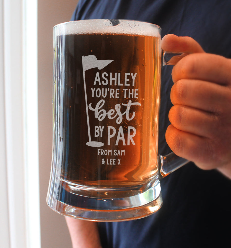 Personalised Best By Par Tankard