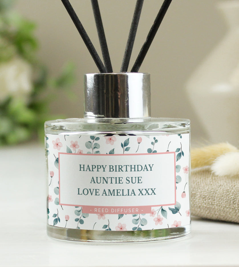 Personalised Floral Reed Diffuser