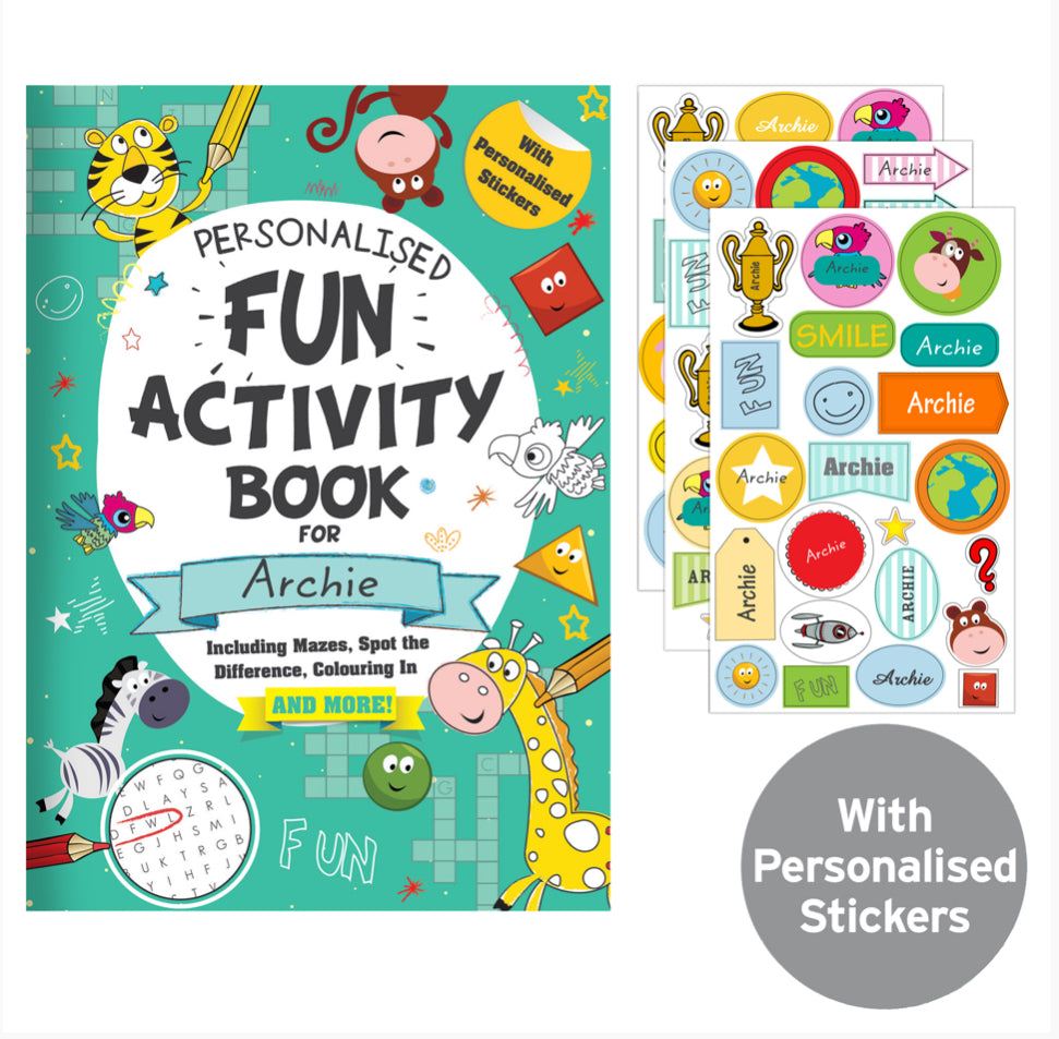 Personalised Activity Book with Stickers
