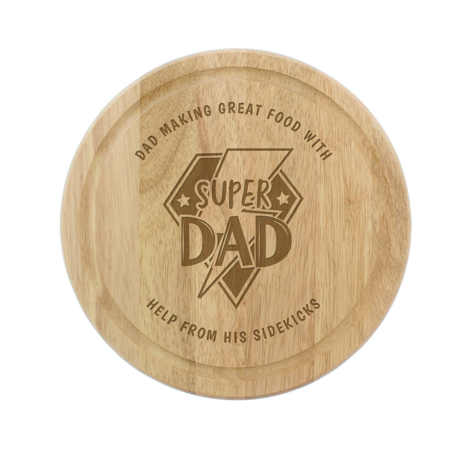 Personalised Super Dad Chopping Board