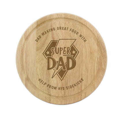 Personalised Super Dad Chopping Board