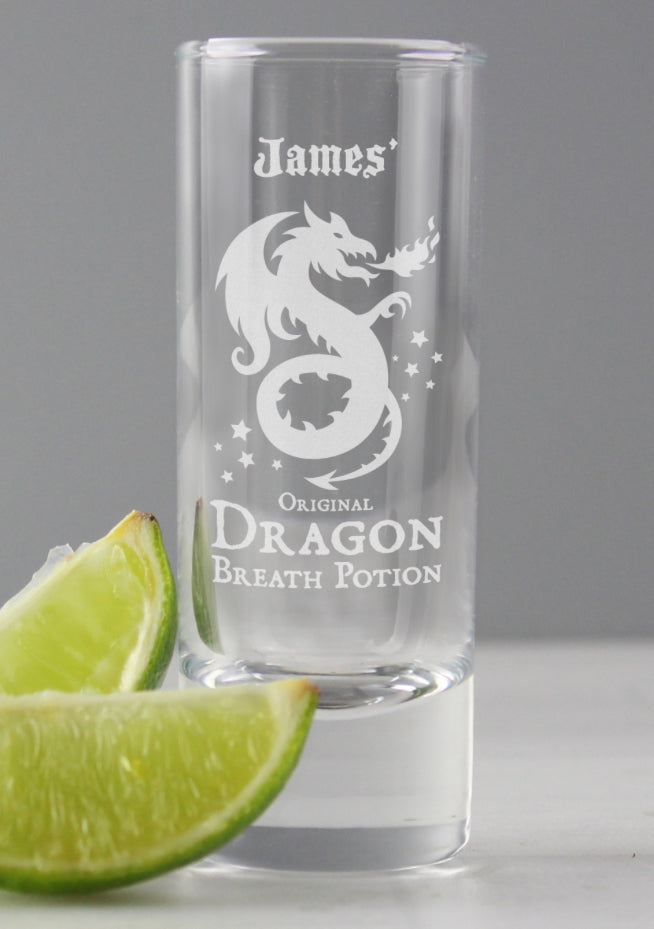 Personalised Dragon Breath Potion Shot Glass