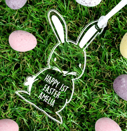 Personalised Acrylic Easter Bunny Decoration