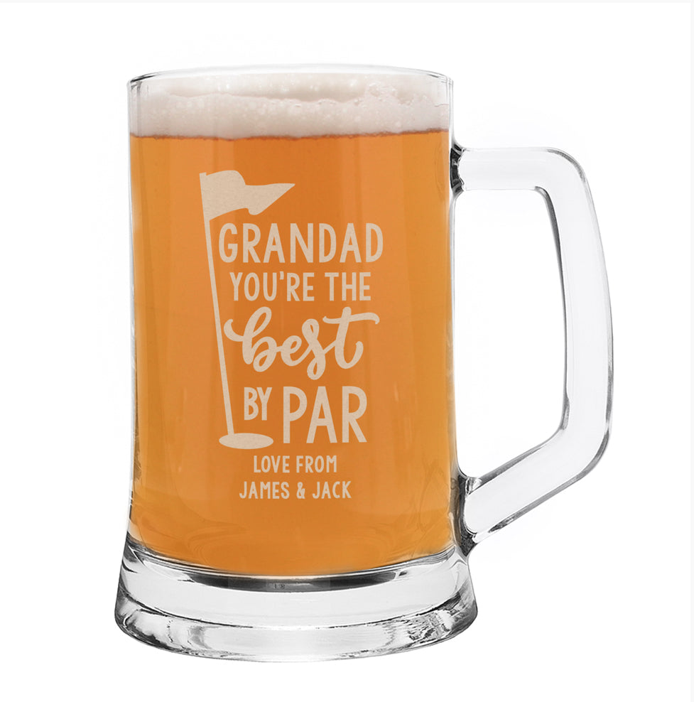 Personalised Best By Par Tankard