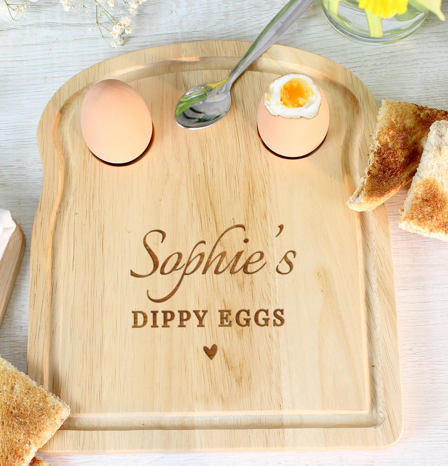 Personalised Heart Egg & Toast Board