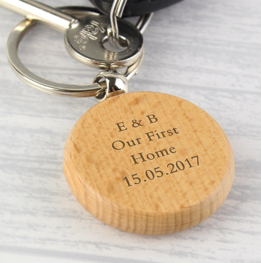 Personalised Wooden Keyring