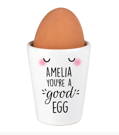 Personalised You're A Good Egg Cup