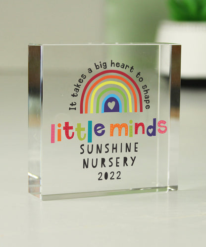 Personalised Shape Little Minds Crystal Token