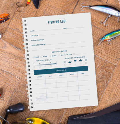 Personalised A5 Fishing Log Book