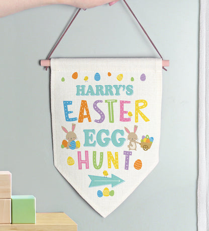 Personalised Easter Egg Hunt Hanging Sign