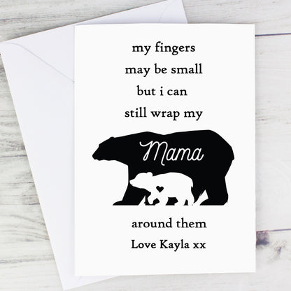 Personalised Fingers may be small Card