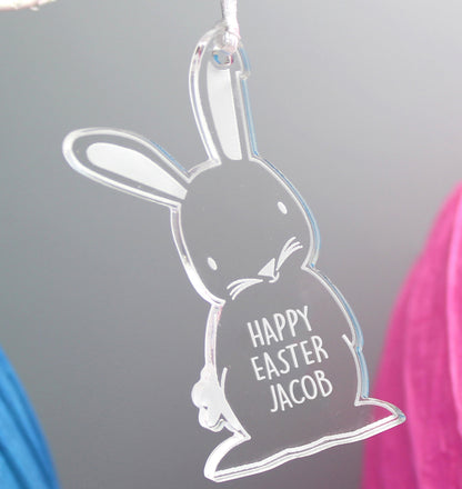 Personalised Acrylic Easter Bunny Decoration