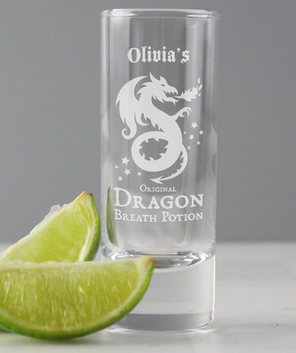 Personalised Dragon Breath Potion Shot Glass