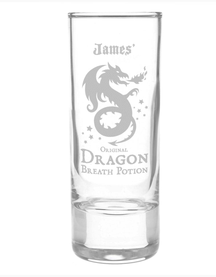 Personalised Dragon Breath Potion Shot Glass