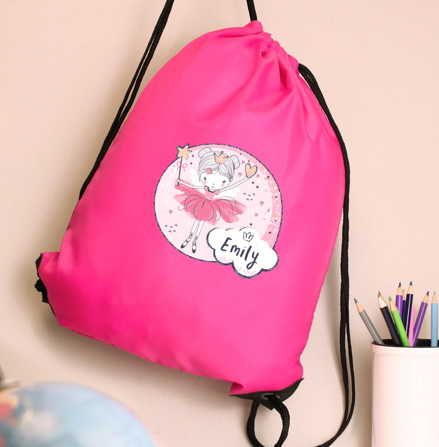 Personalised Fairy Pink Kit Bag