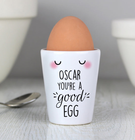 Personalised You're A Good Egg Cup