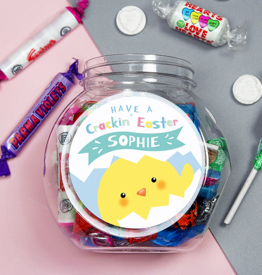 Personalised Have A Cracking Easter Sweets Jar