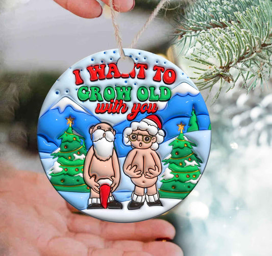 I Want To Grow Old With You Tree Decoration