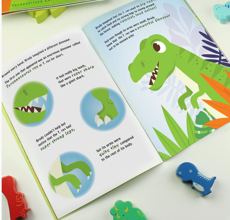 Personalised Dinosaur Adventure Story Book