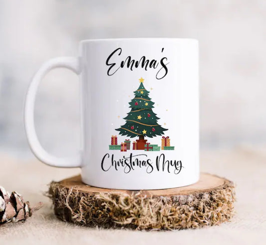 Personalised Christmas Tree Mug