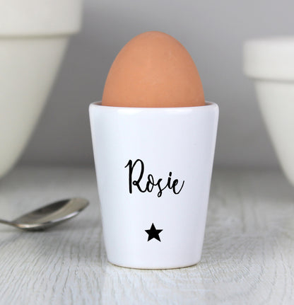 Personalised Star Name Only Egg Cup